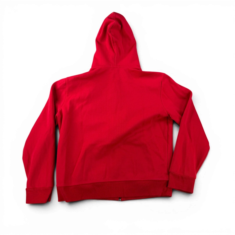 Polo Ralph Lauren Full Zip Hoodie Mens Large Red Embroidered Pony Logo - Picture 3 of 8